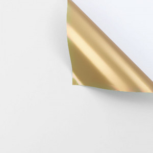 Hârtie coreană bicolor "Gold" (20 foi) - #116 Alb